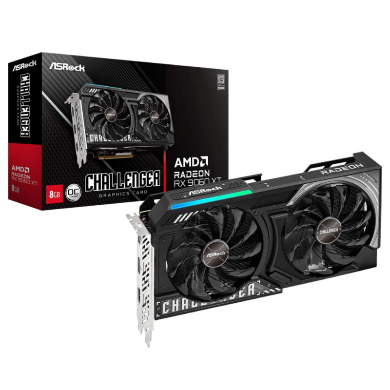 Placa de Video ASRock RX 9060 XT Challenger OC 8GB